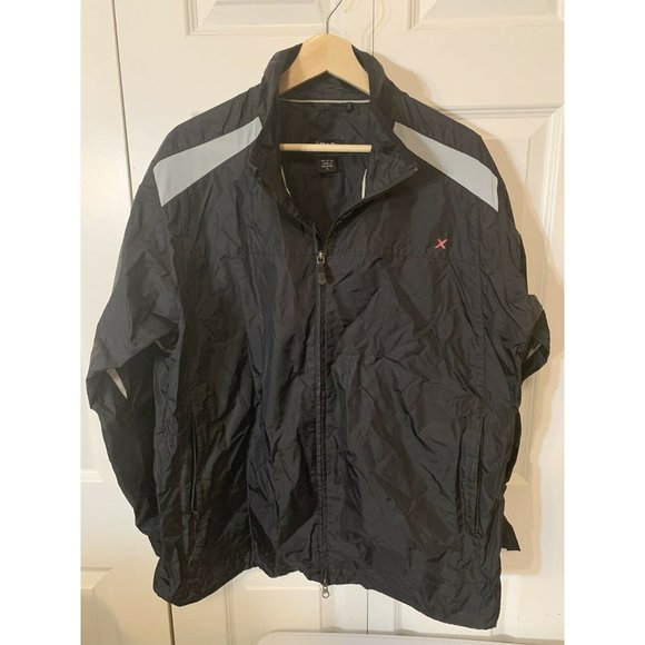 Izod Perform X Windbreaker Men’s Sz L Black - Picture 6 of 8